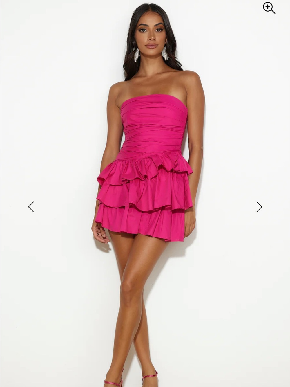 NWT Hello Molly Attention Snatch Ruffle Mini Dress